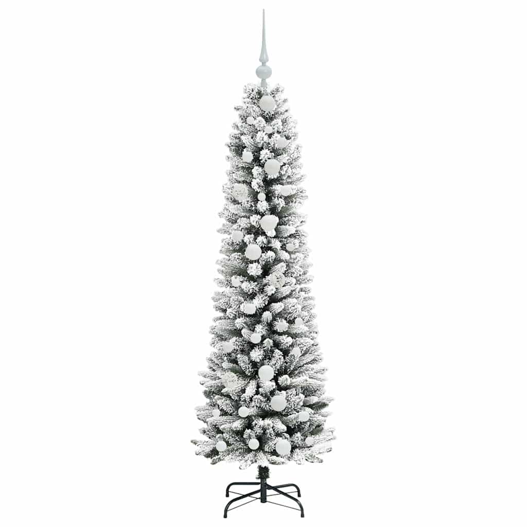 Umjetno božićno drvce Bijelo 150 cm PVC i Metal i Plastika
