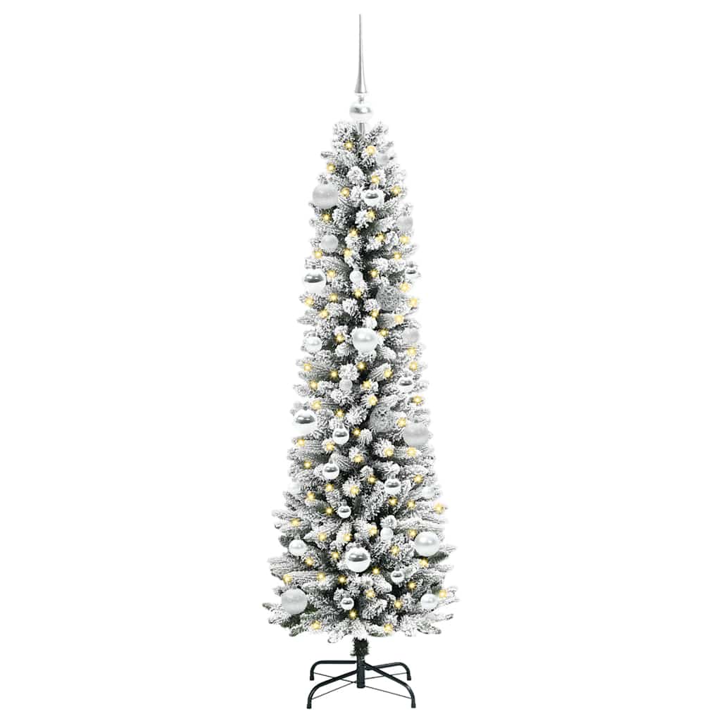 Umjetno božićno drvce Bijelo 150 cm PVC i Metal i Plastika