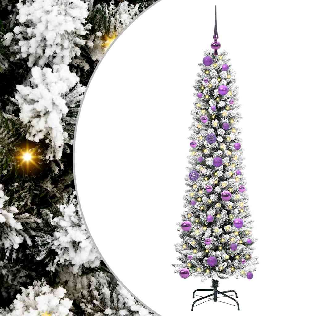 Umjetno božićno drvce Bijelo 150 cm PVC i Metal i Plastika