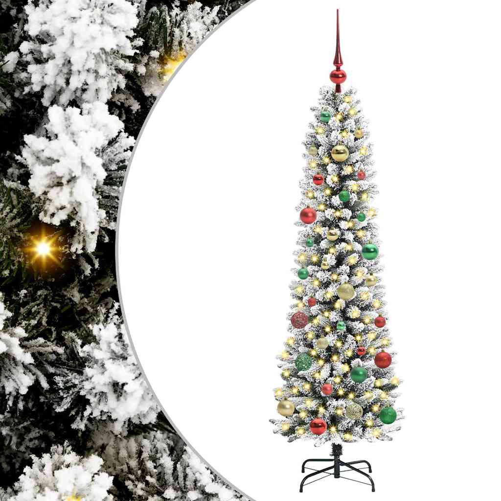 Umjetno božićno drvce Bijelo 150 cm PVC i Metal i Plastika