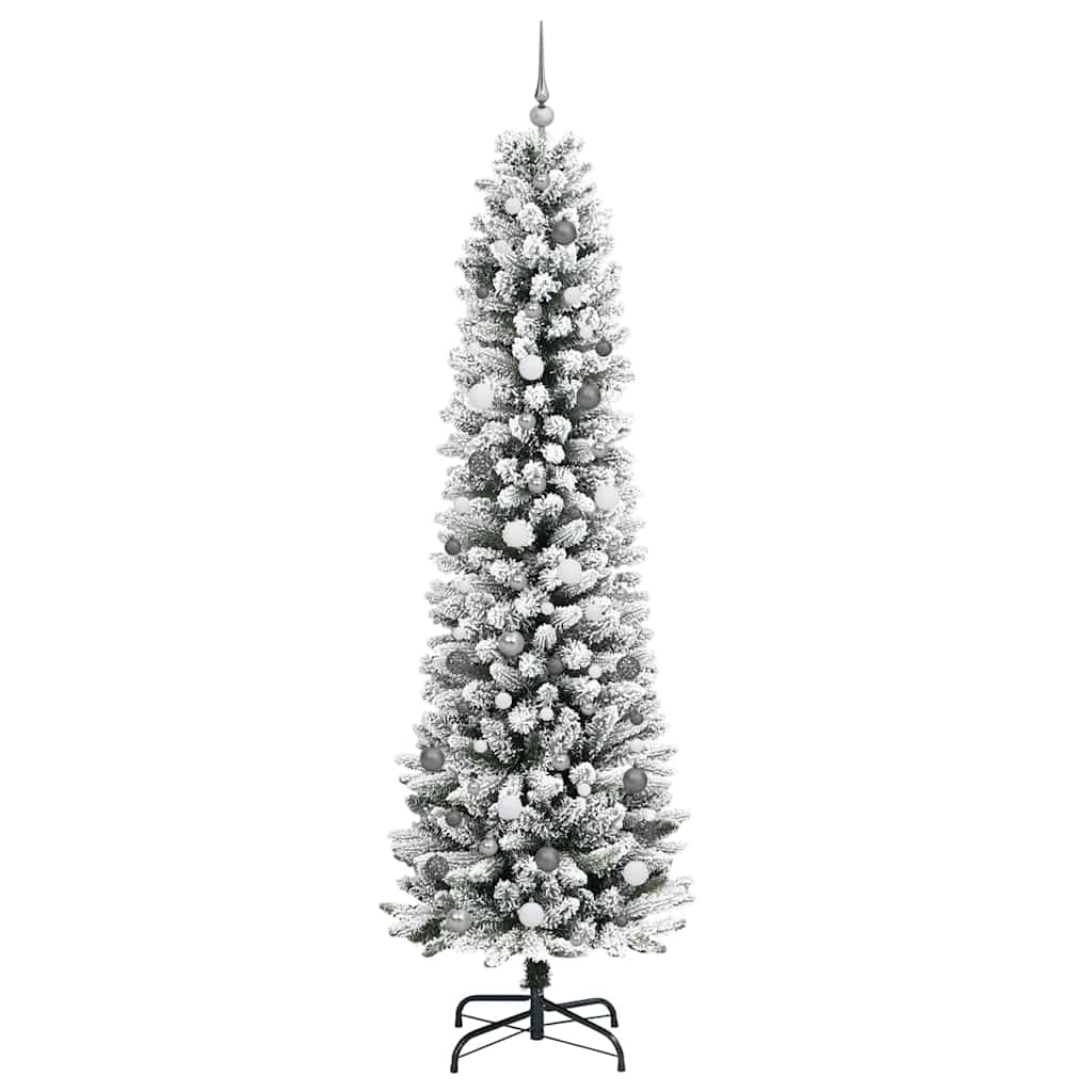 Umjetno božićno drvce Bijelo 240 cm PVC i Metal i Plastika