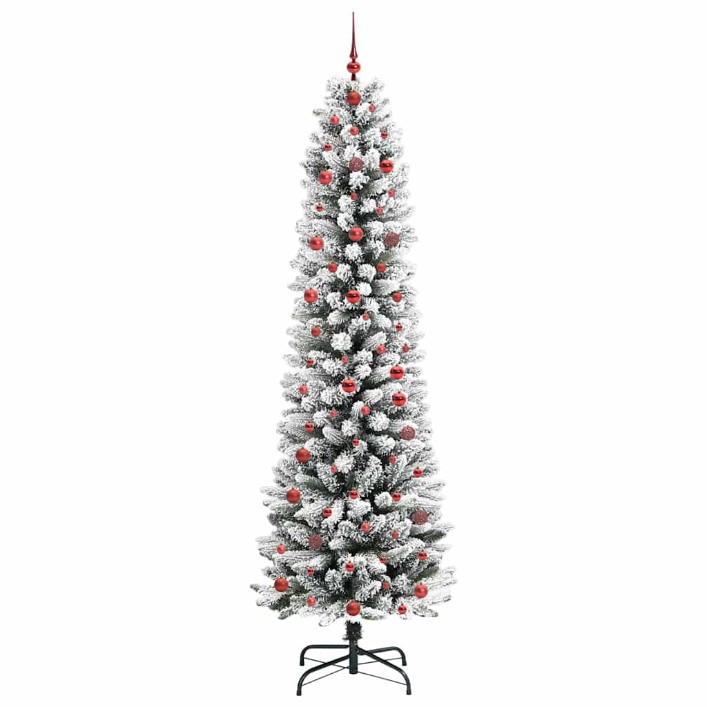 Umjetno božićno drvce Bijelo 240 cm PVC i Metal i Plastika