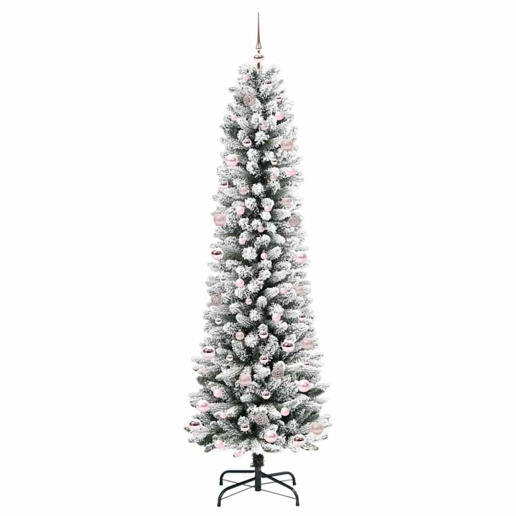 Umjetno božićno drvce Bijelo 240 cm PVC i Metal i Plastika