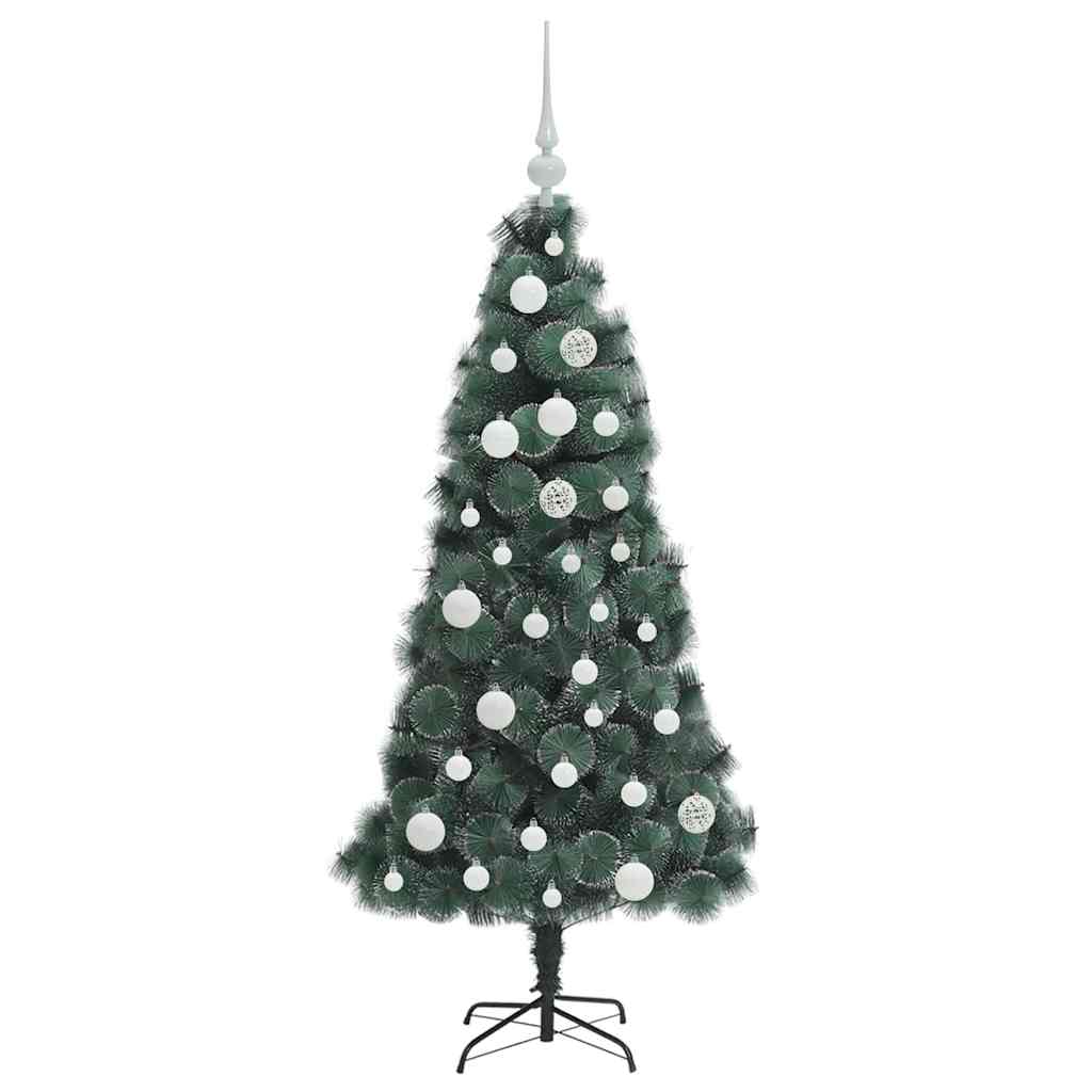 Umjetna pred-lit Christmas jelka s setom kuglica Zelena 120 cm