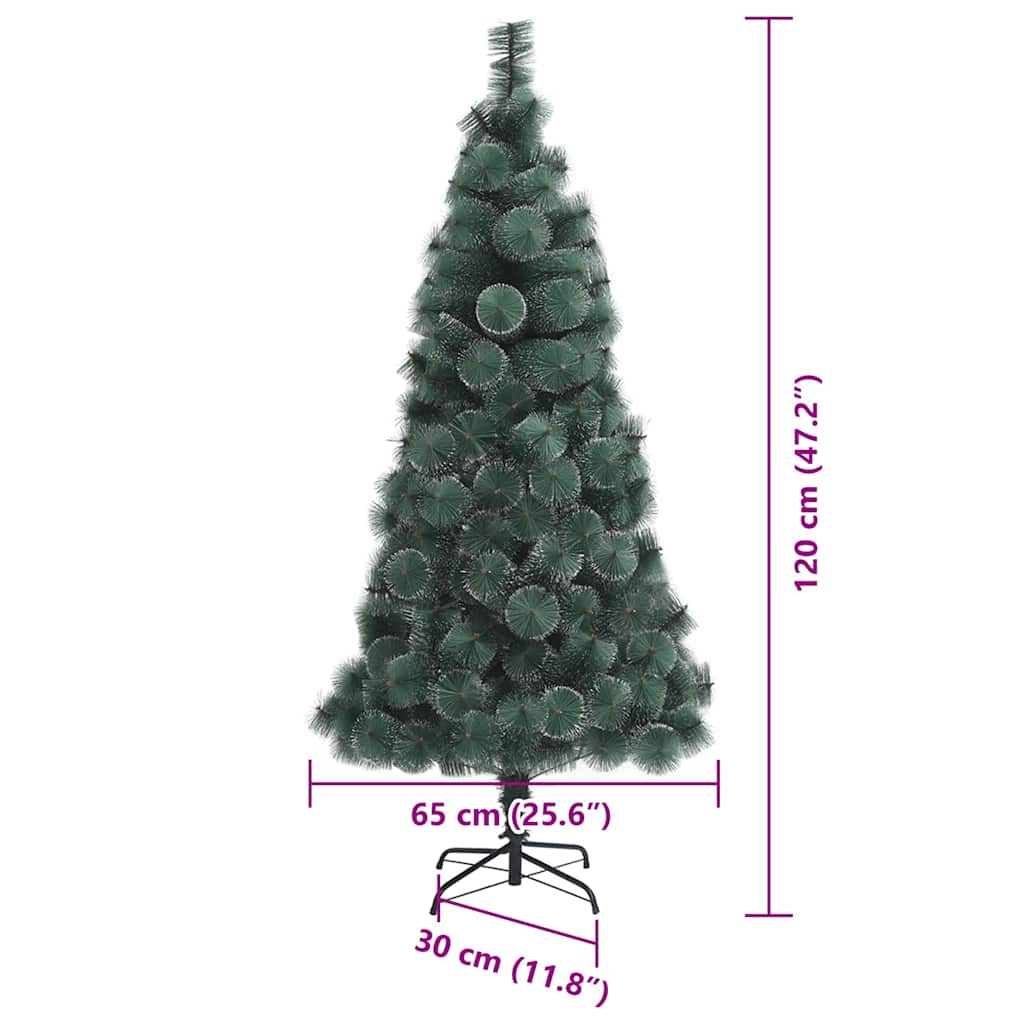 Umjetno božićno drvce sa svjetlima i setom kuglica 120 cm PET