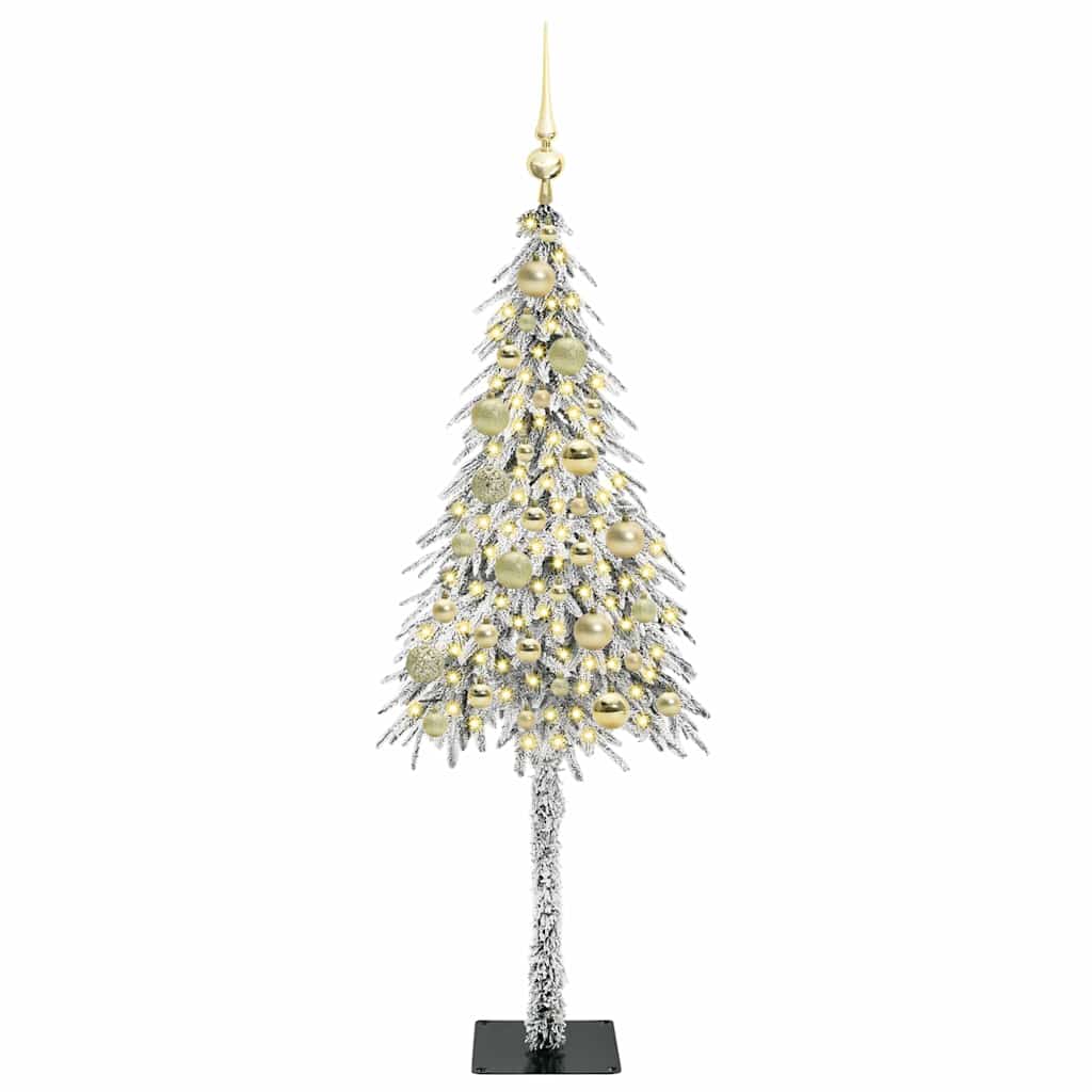 Božićno drvce s 150 LED svjetlima Bijelo 120 cm PE i čelik