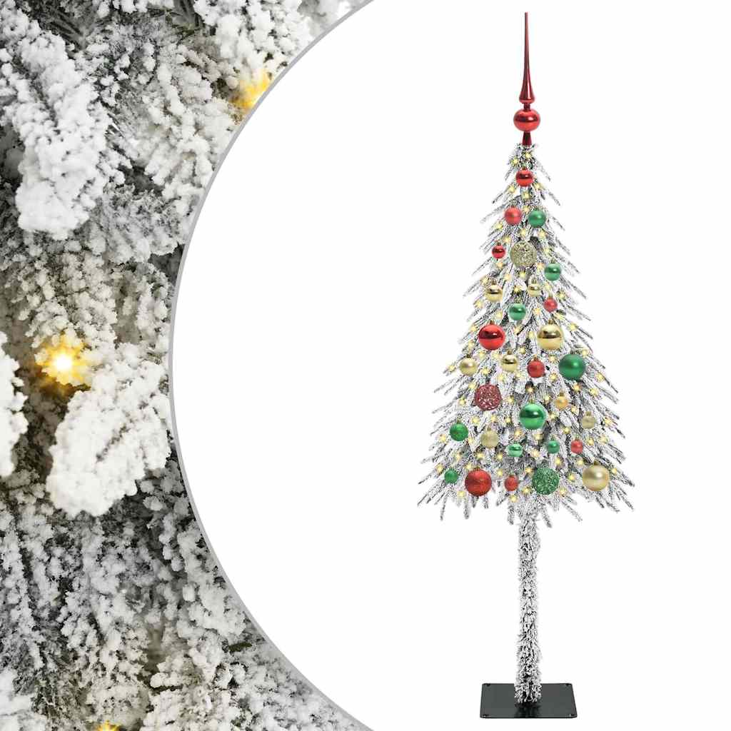 Božićno drvce s 150 LED svjetlima Bijelo 120 cm PE i čelik
