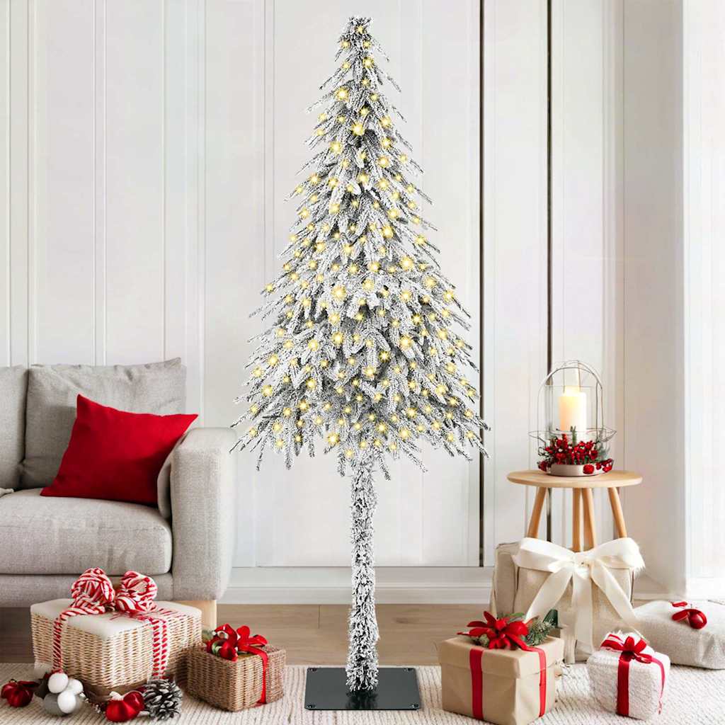 Božićno drvce s 300 LED svjetlima Bijelo 180 cm PE i čelik