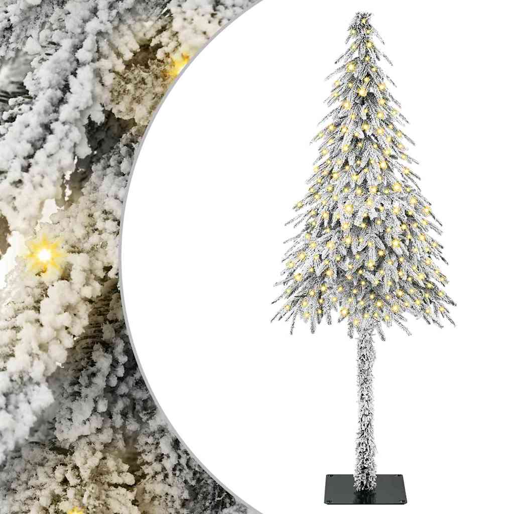 Božićno drvce s 300 LED svjetlima Bijelo 180 cm PE i čelik