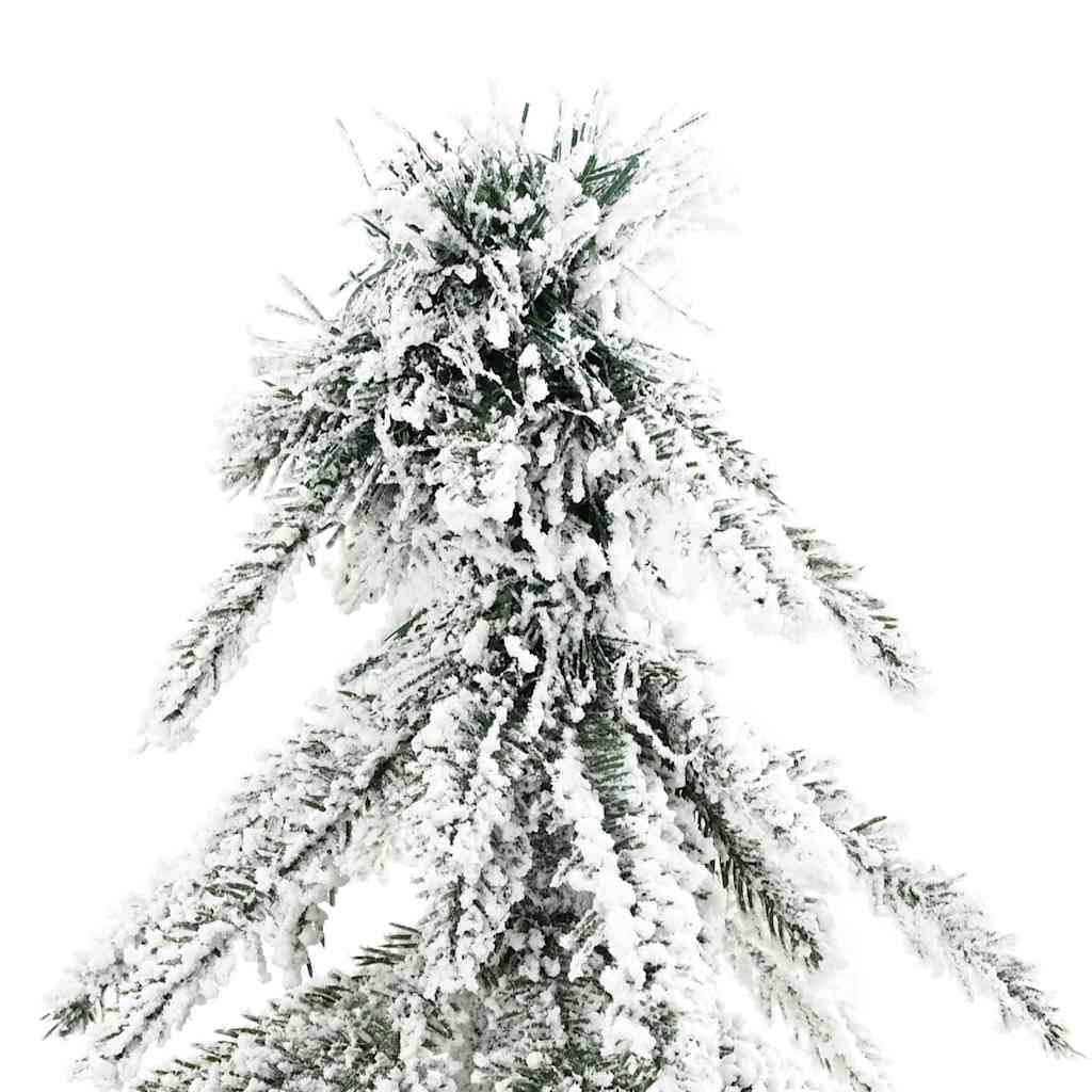 Božićno drvce s 300 LED svjetlima Bijelo 210 cm PE i čelik