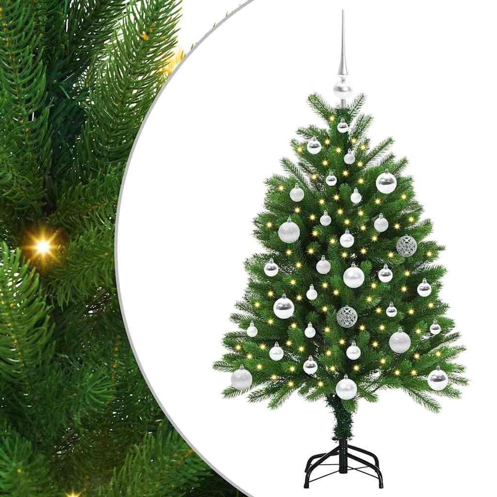 Božićno drvce s 150 LED svjetlima s stalakom Zelena 120 cm PE