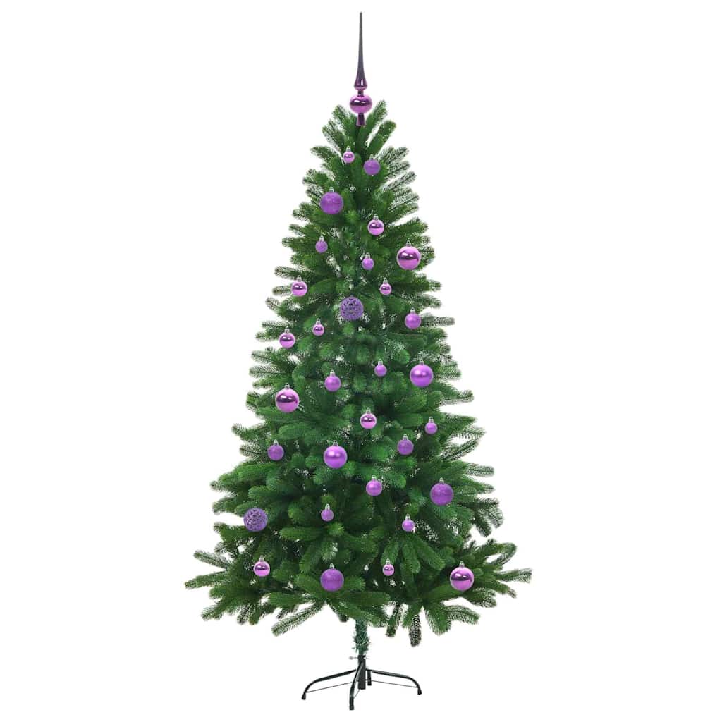 Božićno drvce s 150 LED svjetlima s stalakom Zelena 150 cm PE