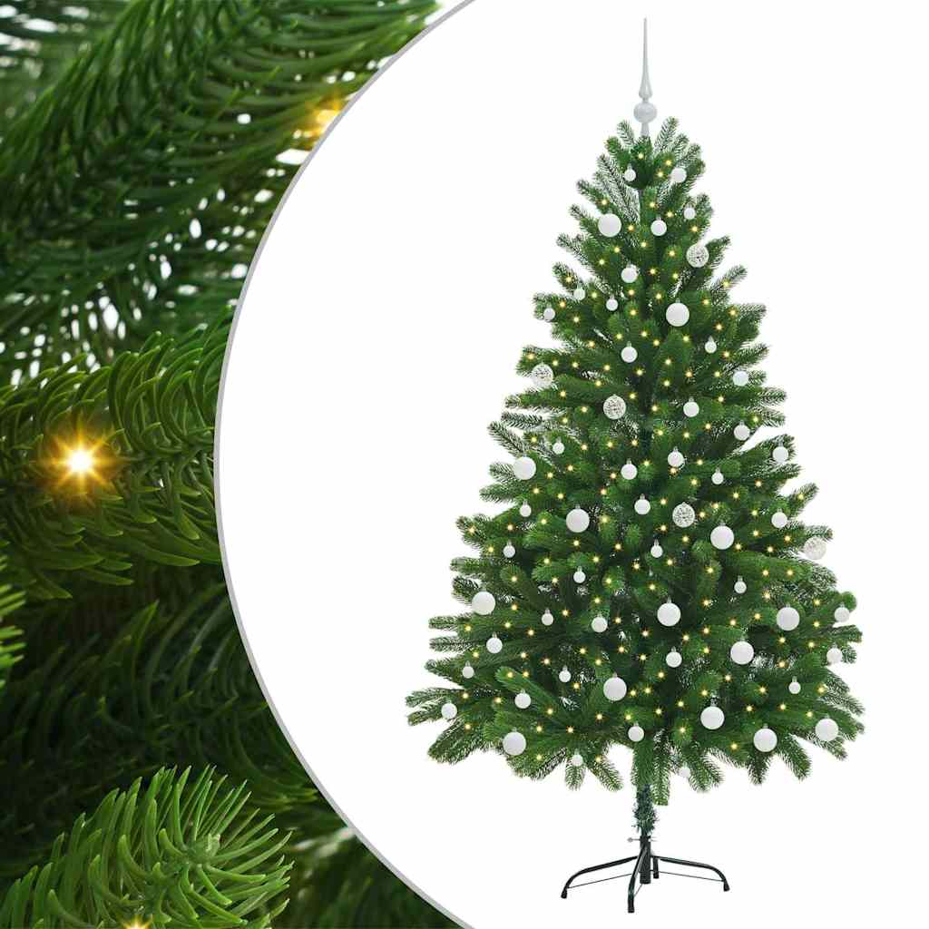 Božićno drvce s 300 LED svjetlima s stalakom Zelena 180 cm PE