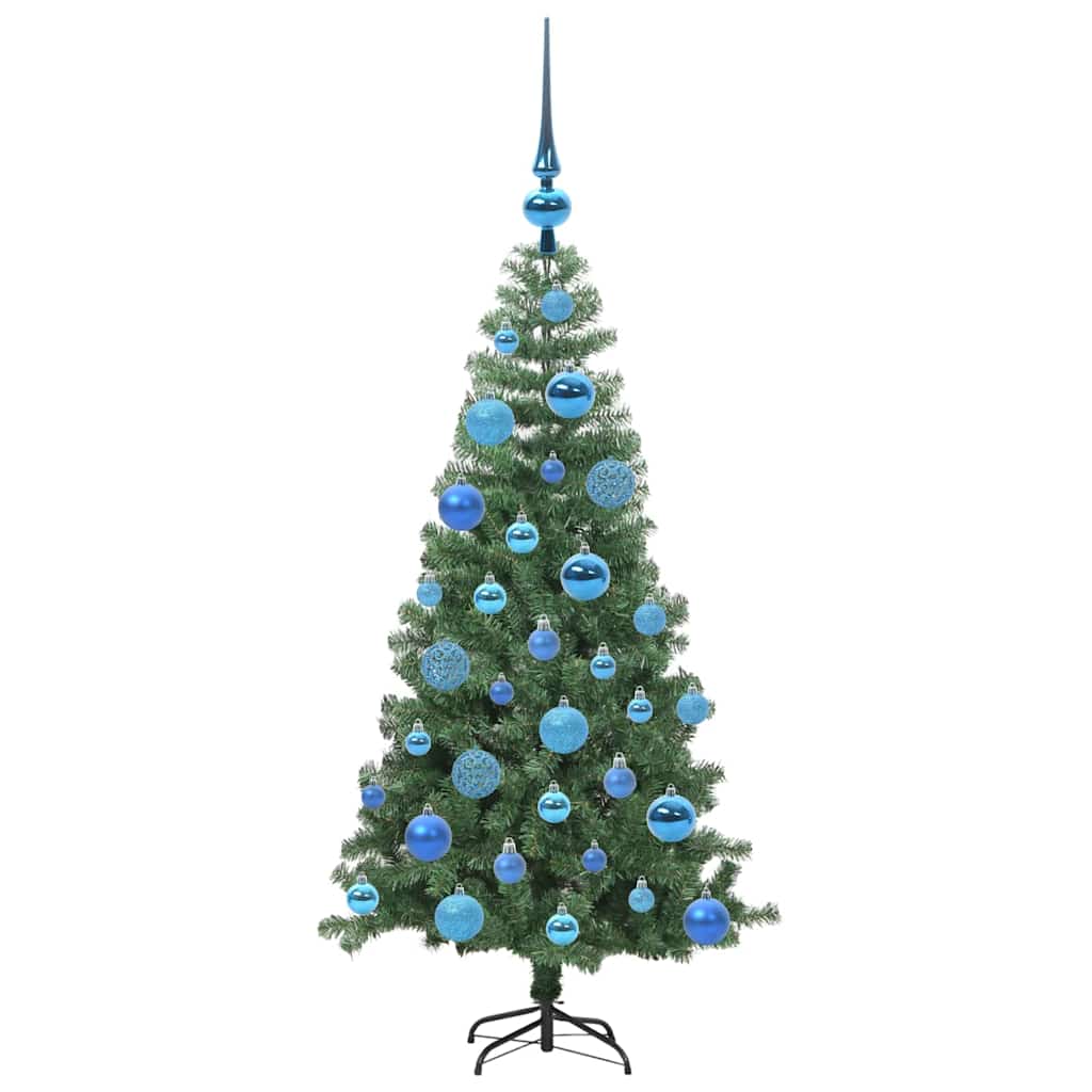 Božićno drvce s 150 LED svjetlima s stalakom Zelena 120 cm PVC