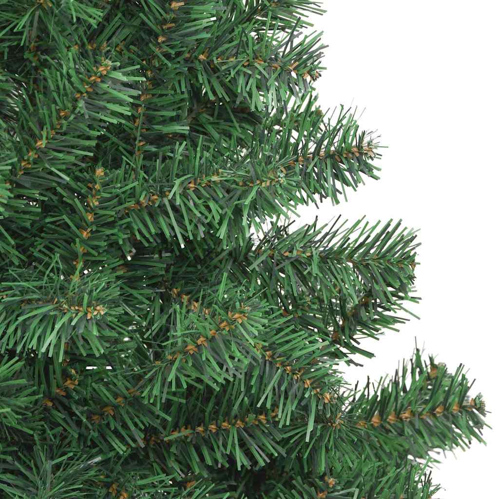 Božićno drvce s 300 LED svjetlima s stalakom Zelena 180 cm PVC