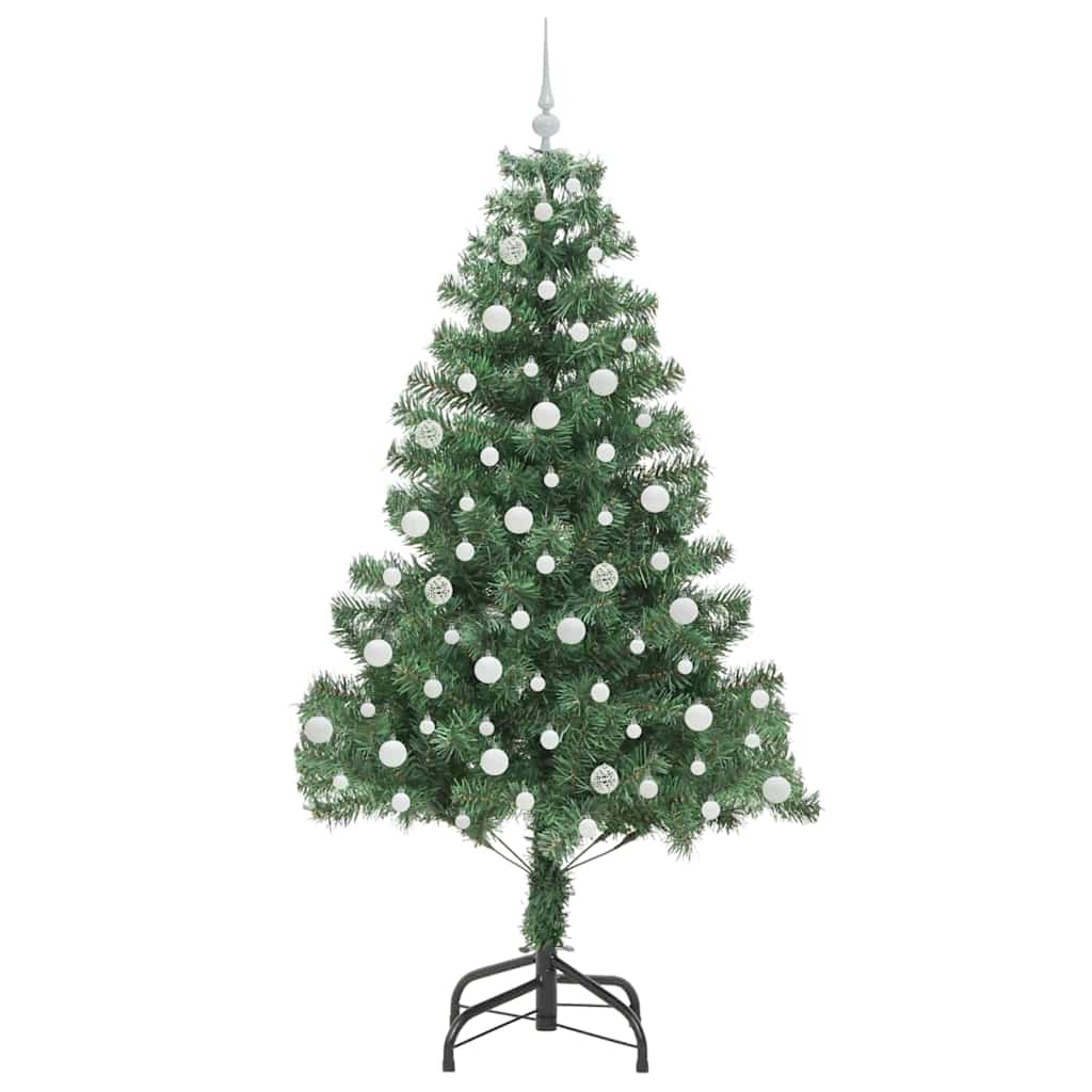Božićno drvce s 300 LED svjetlima s stalakom Zelena 210 cm PVC