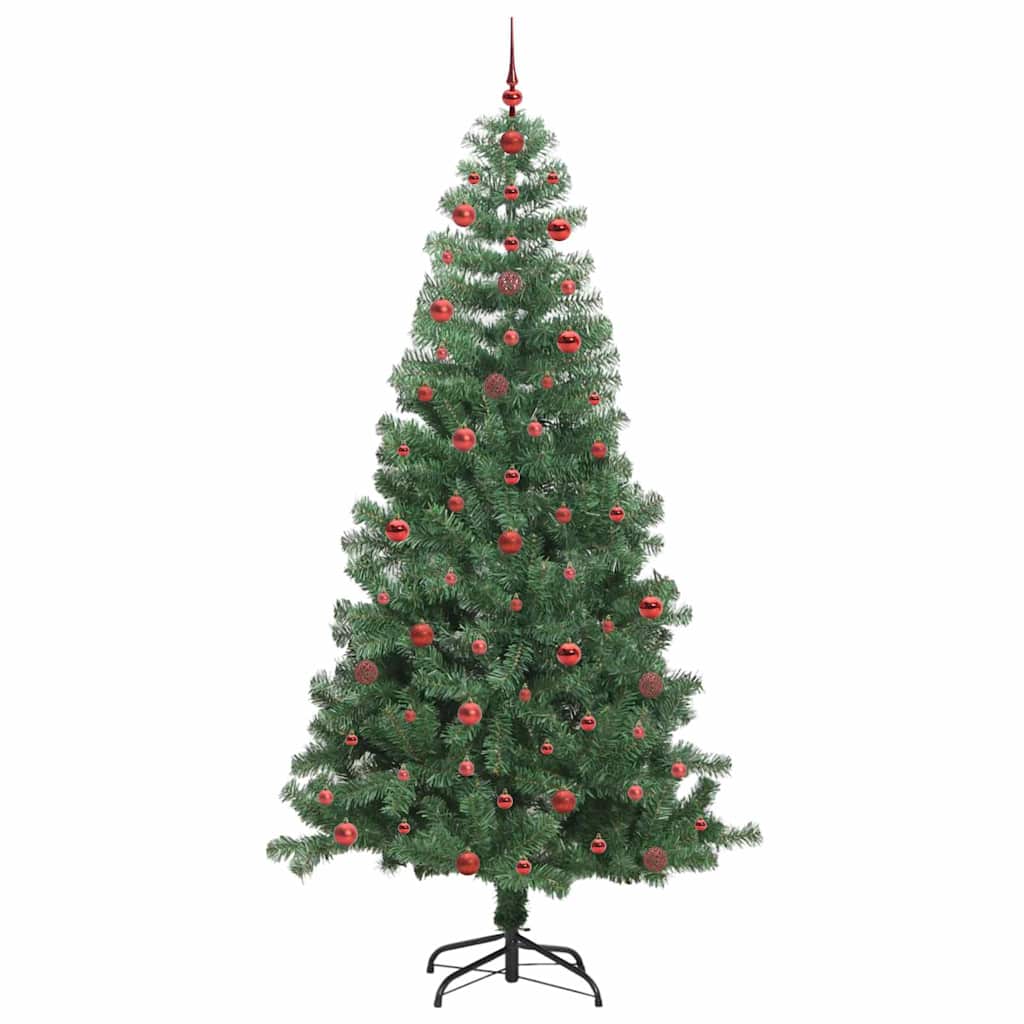 Božićno drvce s 300 LED svjetlima s stalakom Zelena 240 cm PVC