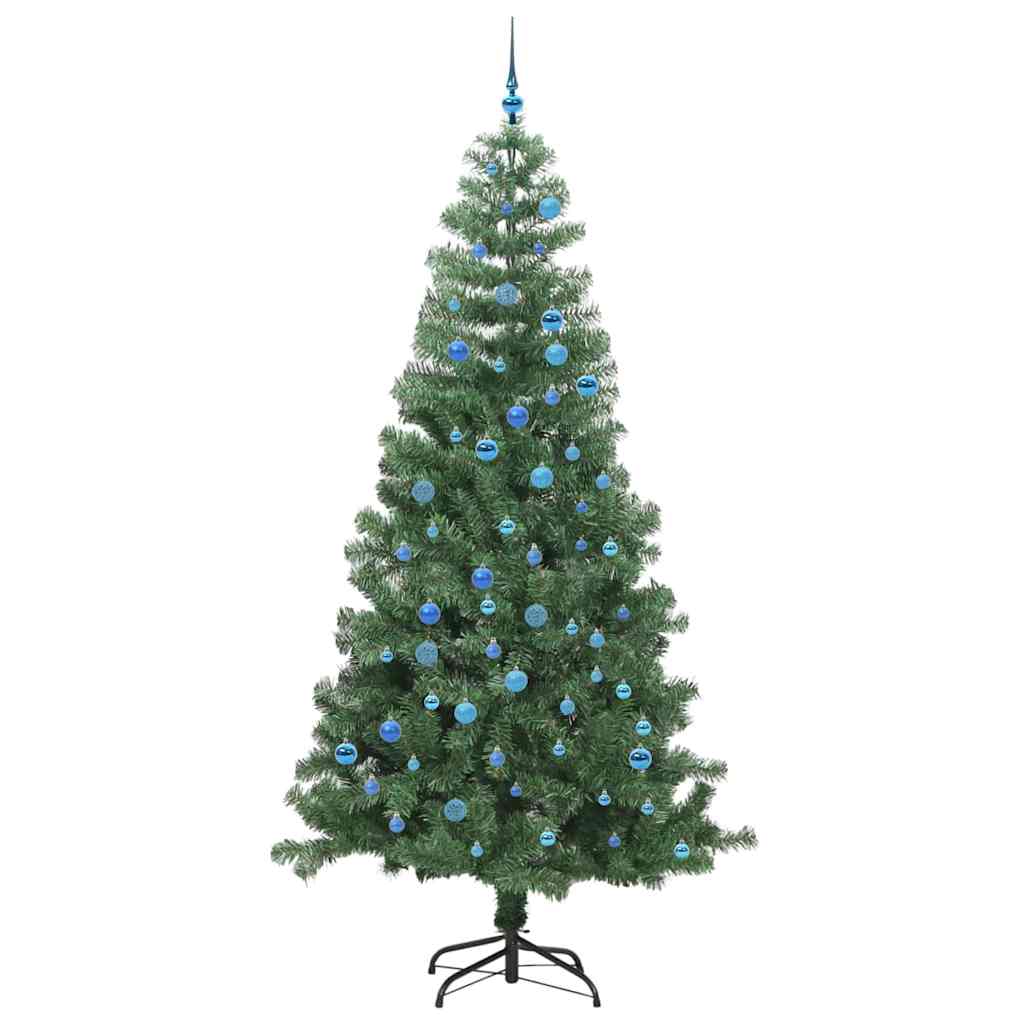 Božićno drvce s 300 LED svjetlima s stalakom Zelena 240 cm PVC