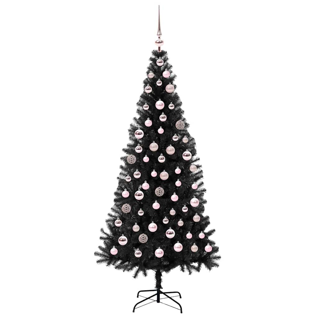 Božićno drvce Crna 180 cm PVC