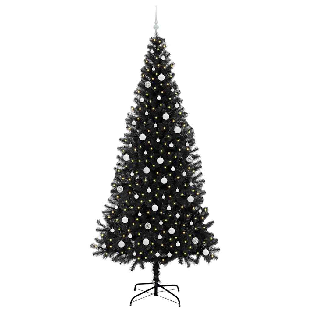 Božićno drvce Crna 240 cm PVC