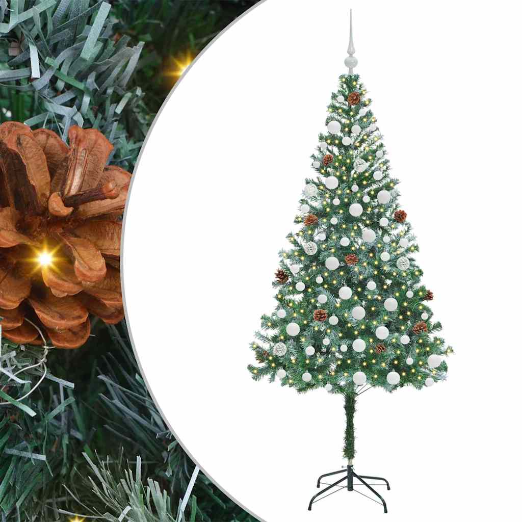 Umjetno božićno drvce s stalakom Zelena 180 cm PVC i čelik