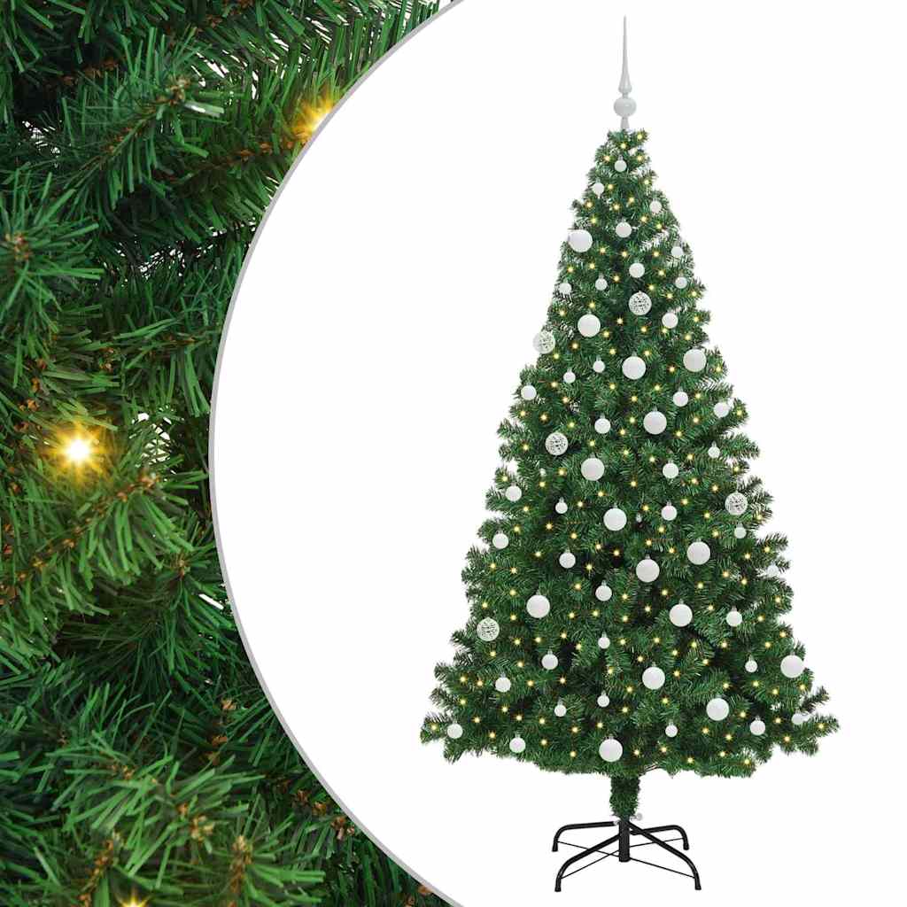 Umjetno božićno drvce Zelena 180 cm PVC i Čelik i Plastika