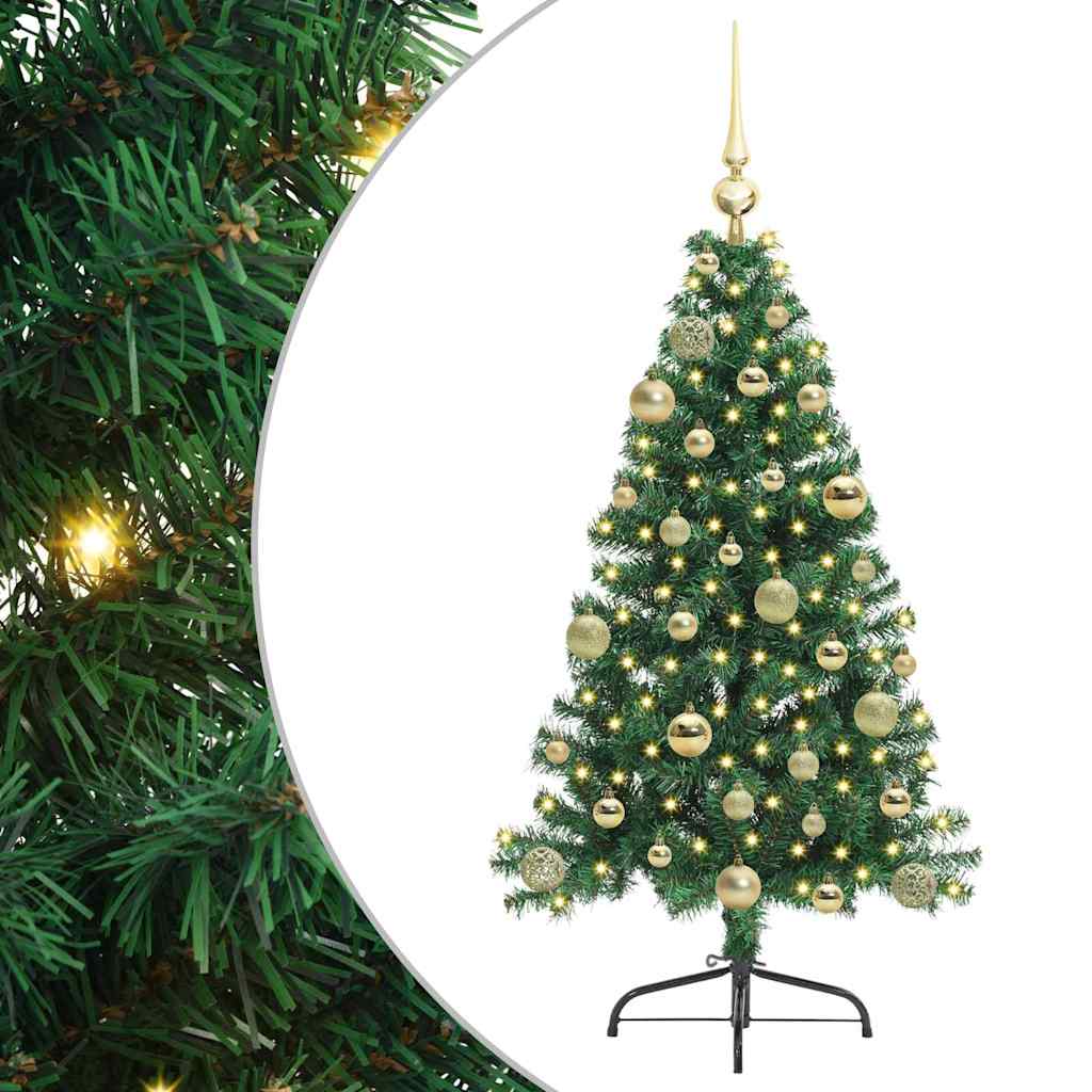 Umjetno predsvijetljeno božićno drvce Zelena 120 cm PVC