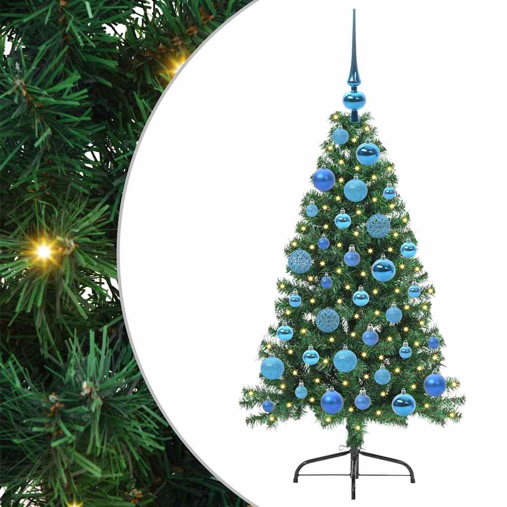 Umjetno predsvijetljeno božićno drvce Zelena 120 cm PVC