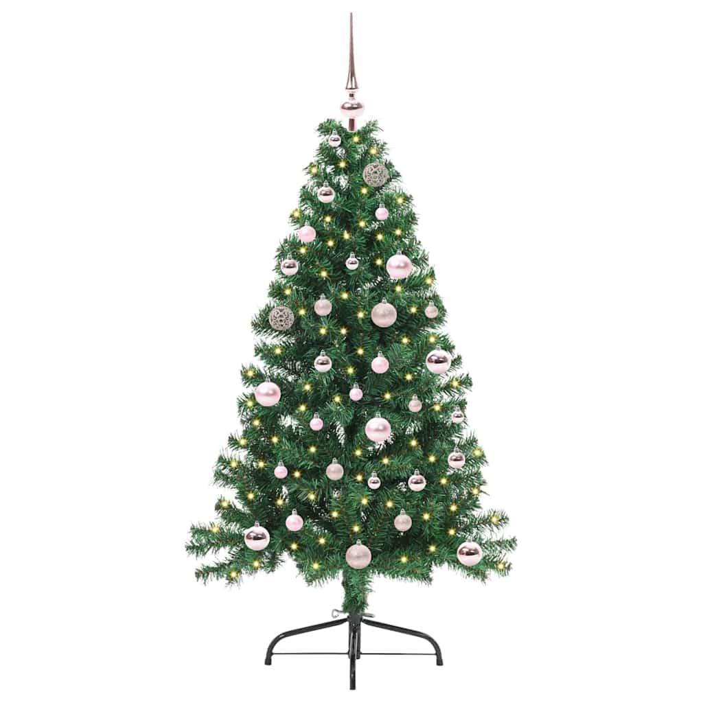 Umjetno predsvijetljeno božićno drvce Zelena 150 cm PVC