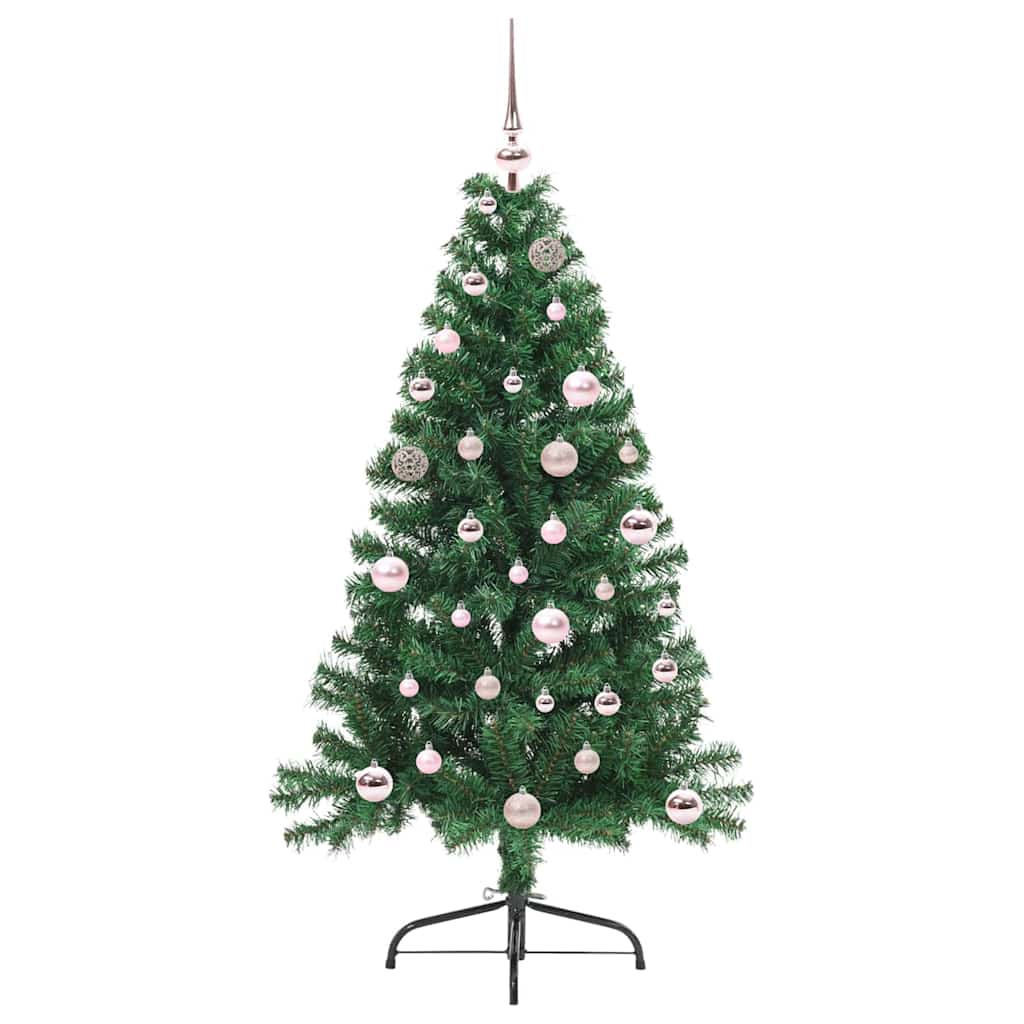 Umjetno predsvijetljeno božićno drvce Zelena 150 cm PVC