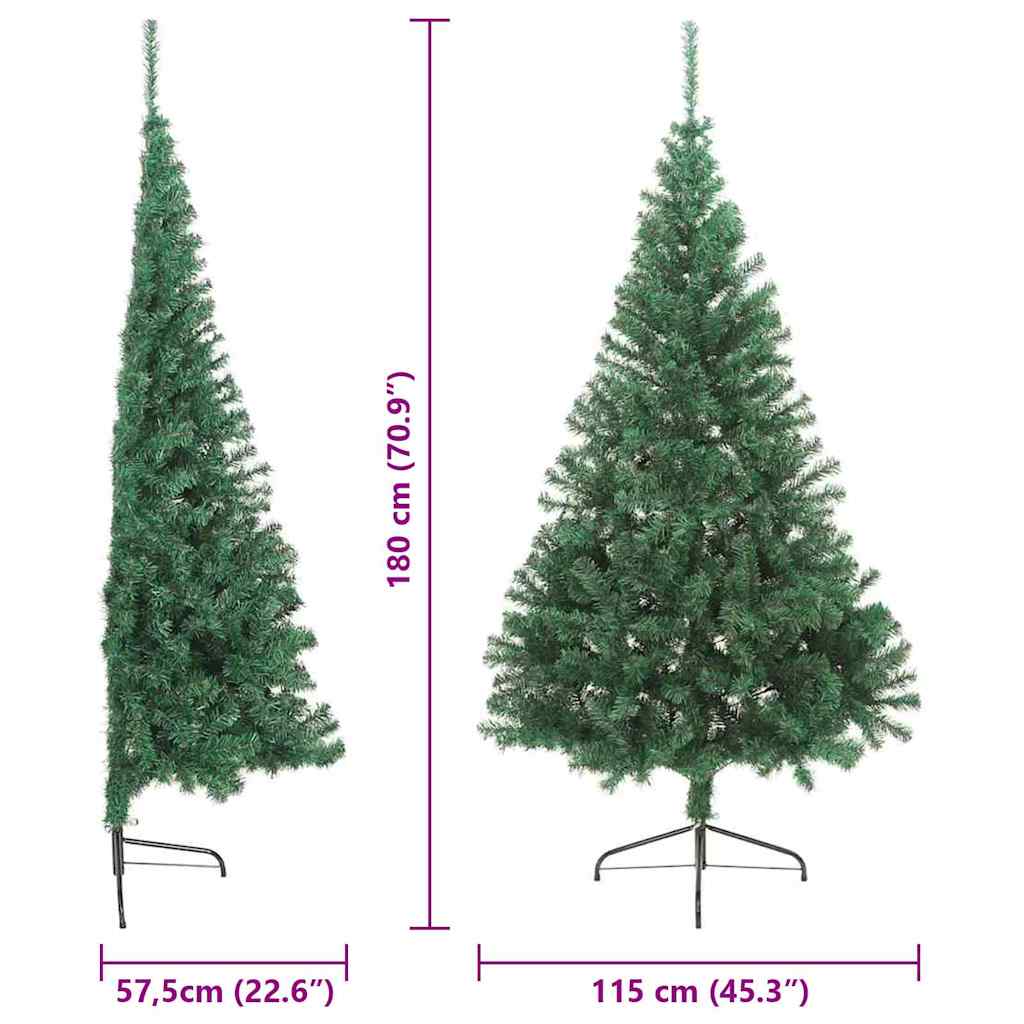 Umjetno predsvijetljeno božićno drvce Zelena 180 cm PVC
