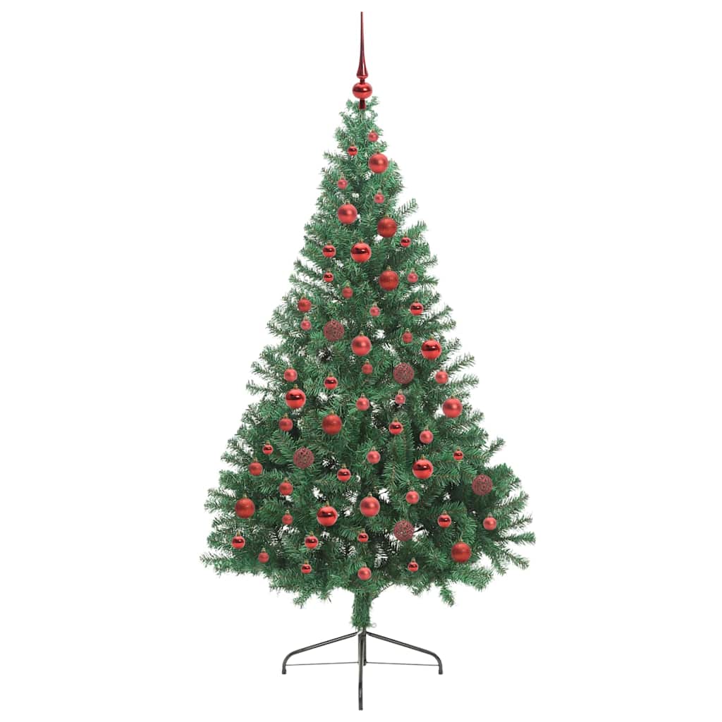 Umjetno predsvijetljeno božićno drvce Zelena 180 cm PVC