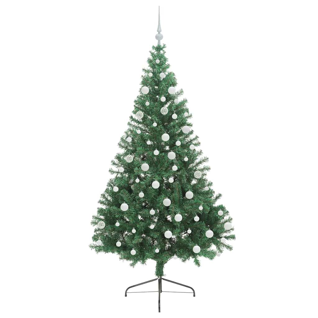 Umjetno predsvijetljeno božićno drvce Zelena 180 cm PVC