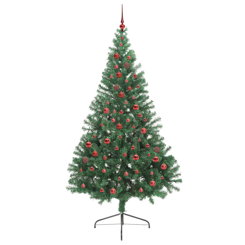 Umjetno predsvijetljeno božićno drvce Zelena 210 cm PVC