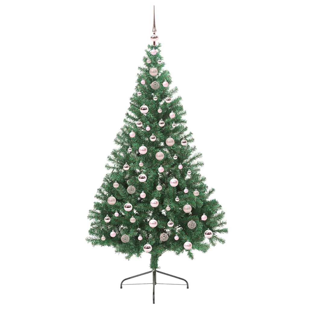 Umjetno predsvijetljeno božićno drvce Zelena 210 cm PVC