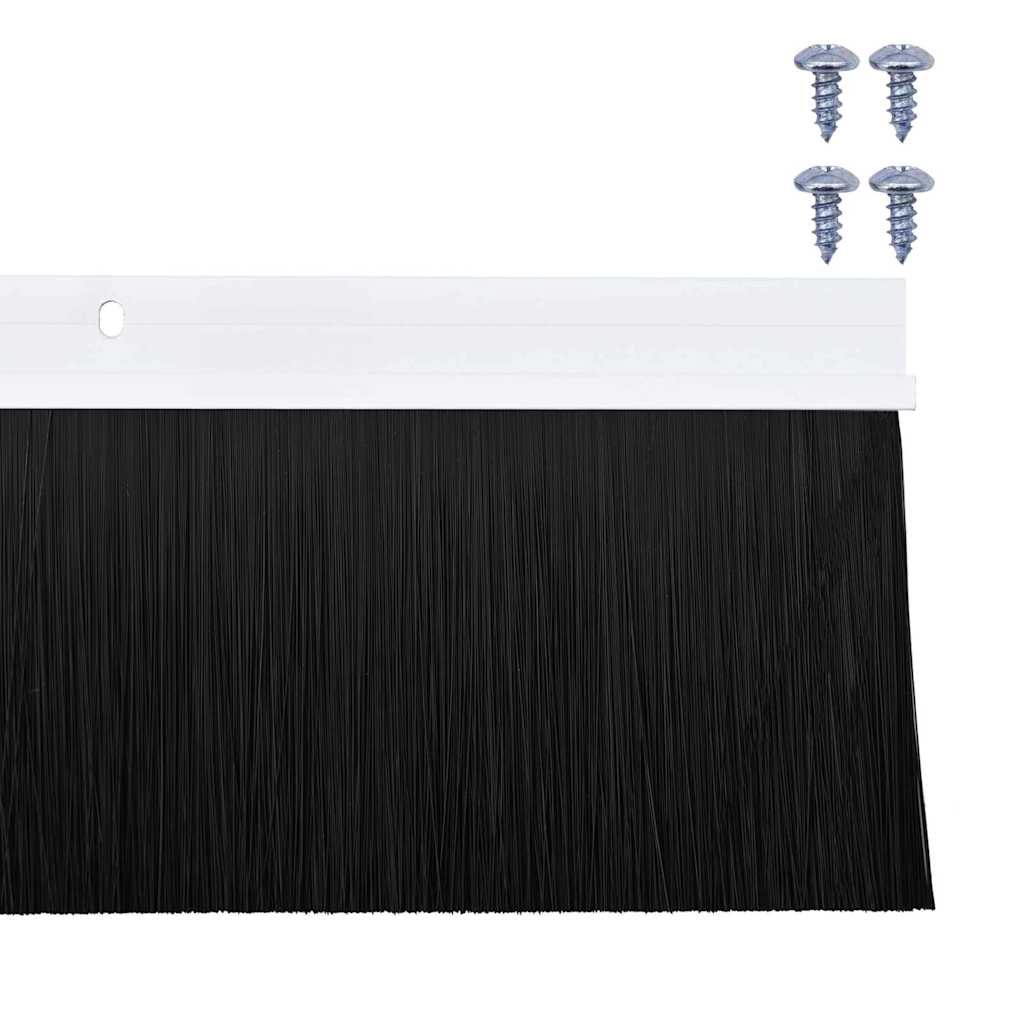 Držač četke za vrata 2 pcs Bijelo 100 cm Aluminijski legura