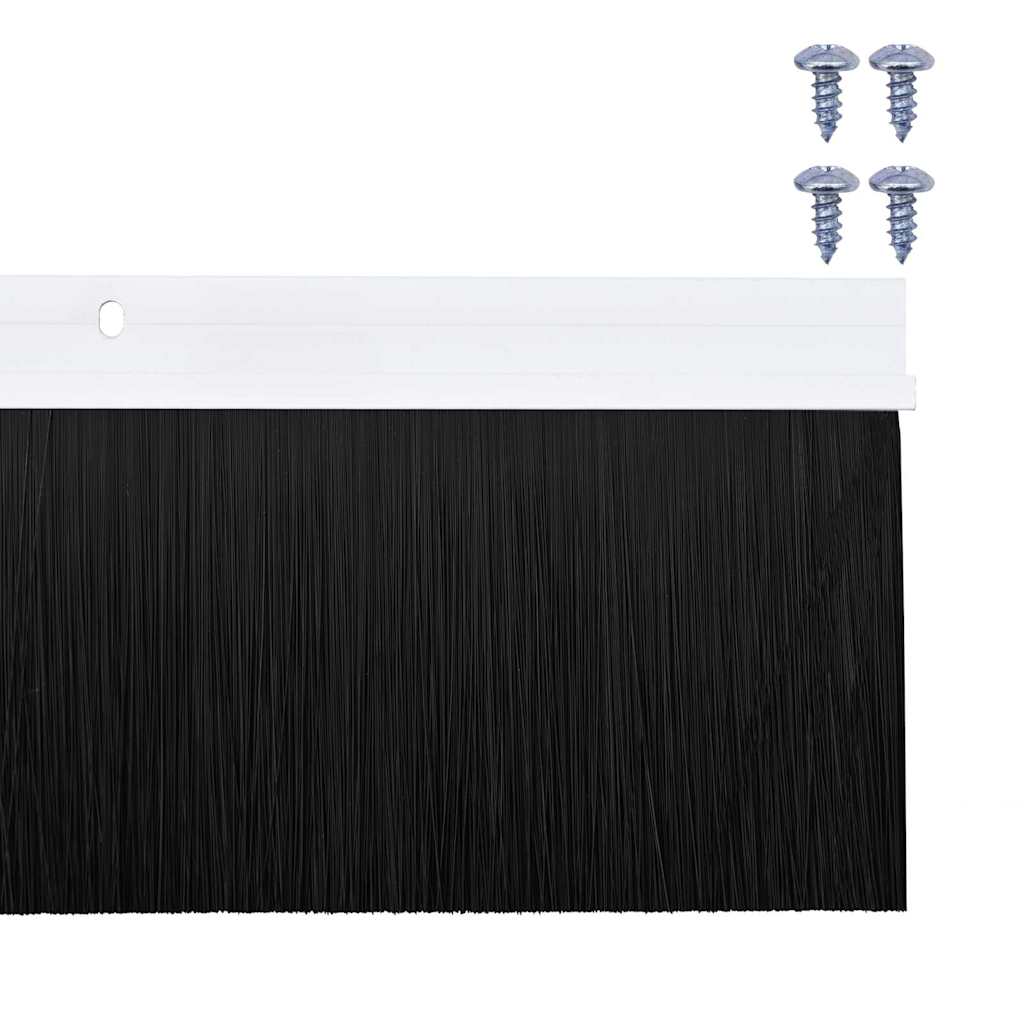 Držač četke za vrata 6 pcs Bijelo 100 cm Aluminijski legura