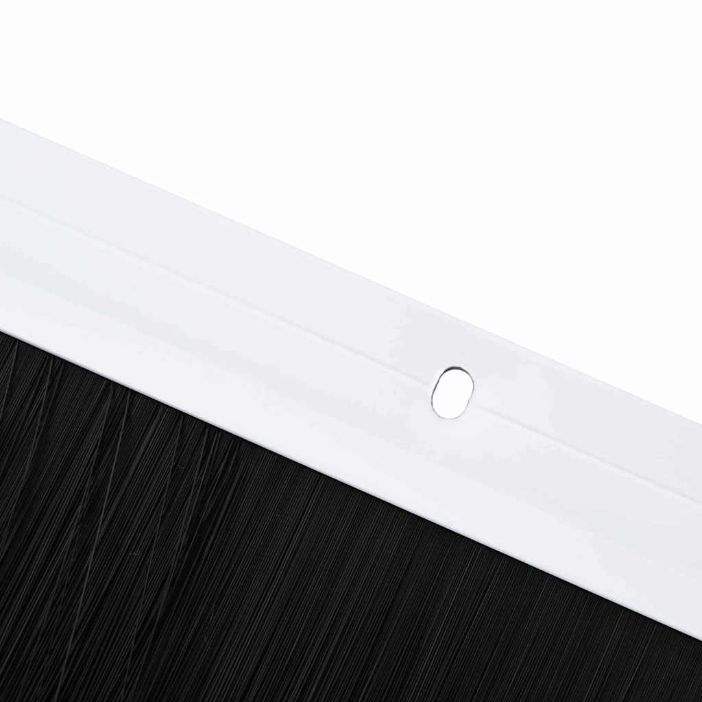 Držač četke za vrata 12 kom. Bijela 100 cm Aluminijski legura