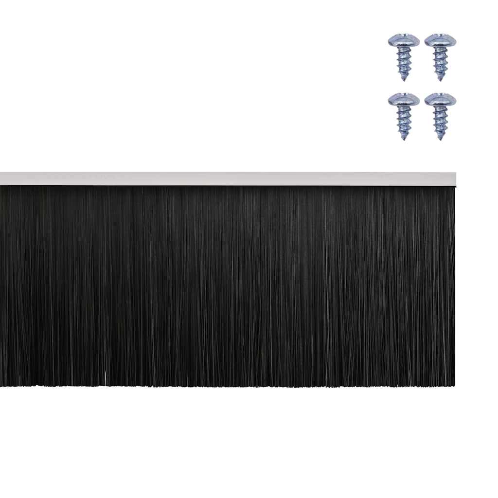 Držač četke za vrata 6 pcs Bijelo 100 cm Aluminijski legura