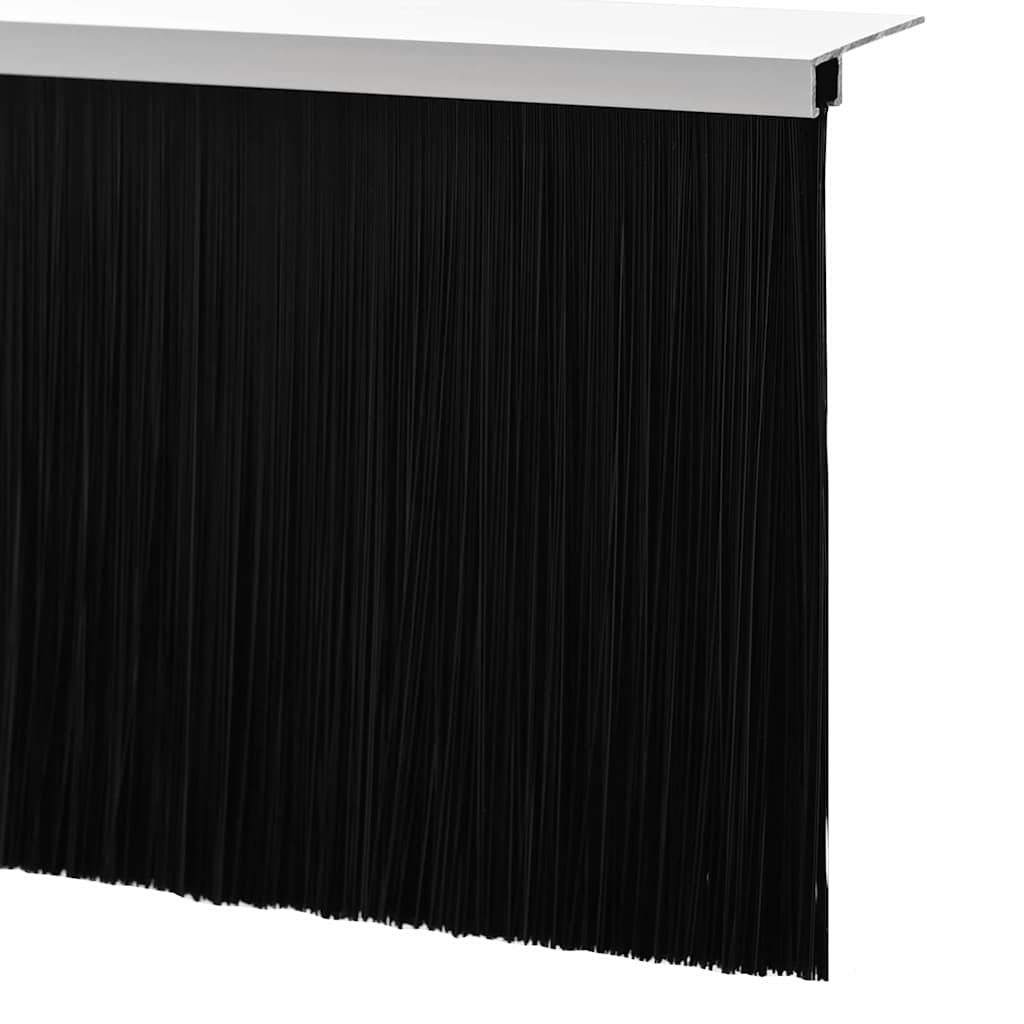 Držač četke za vrata 6 pcs Bijelo 100 cm Aluminijski legura