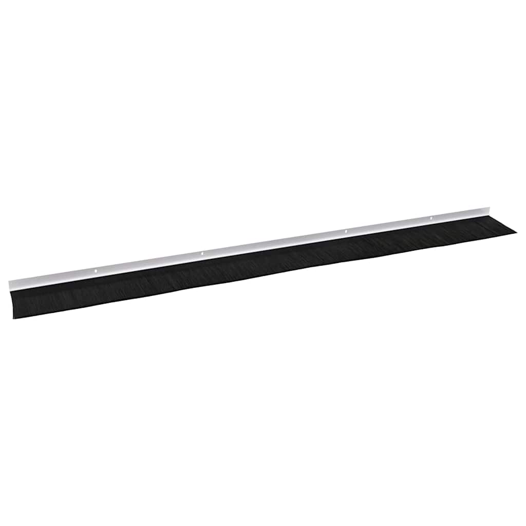Držač četke za vrata 6 pcs Bijelo 100 cm Aluminijski legura