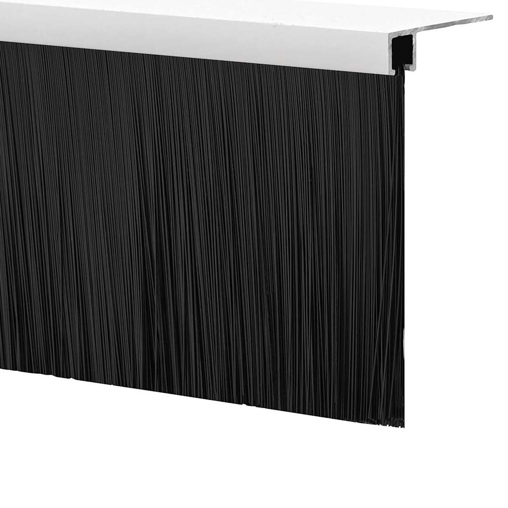 Držač četke za vrata 12 pcs Bijelo 100 cm Aluminijski legura