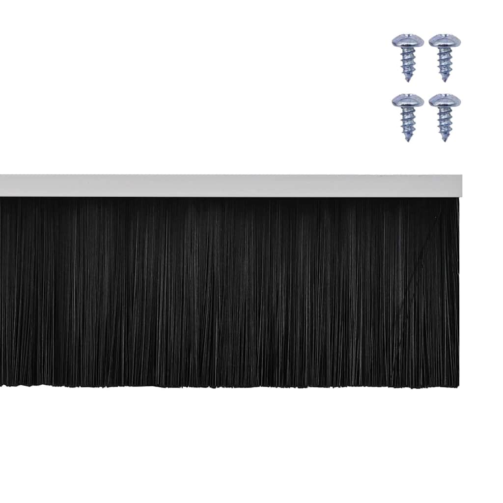 Držač četke za vrata 12 pcs Bijelo 100 cm Aluminijski legura