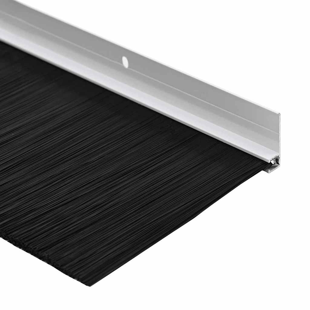Držač četke za vrata 12 pcs Bijelo 100 cm Aluminijski legura