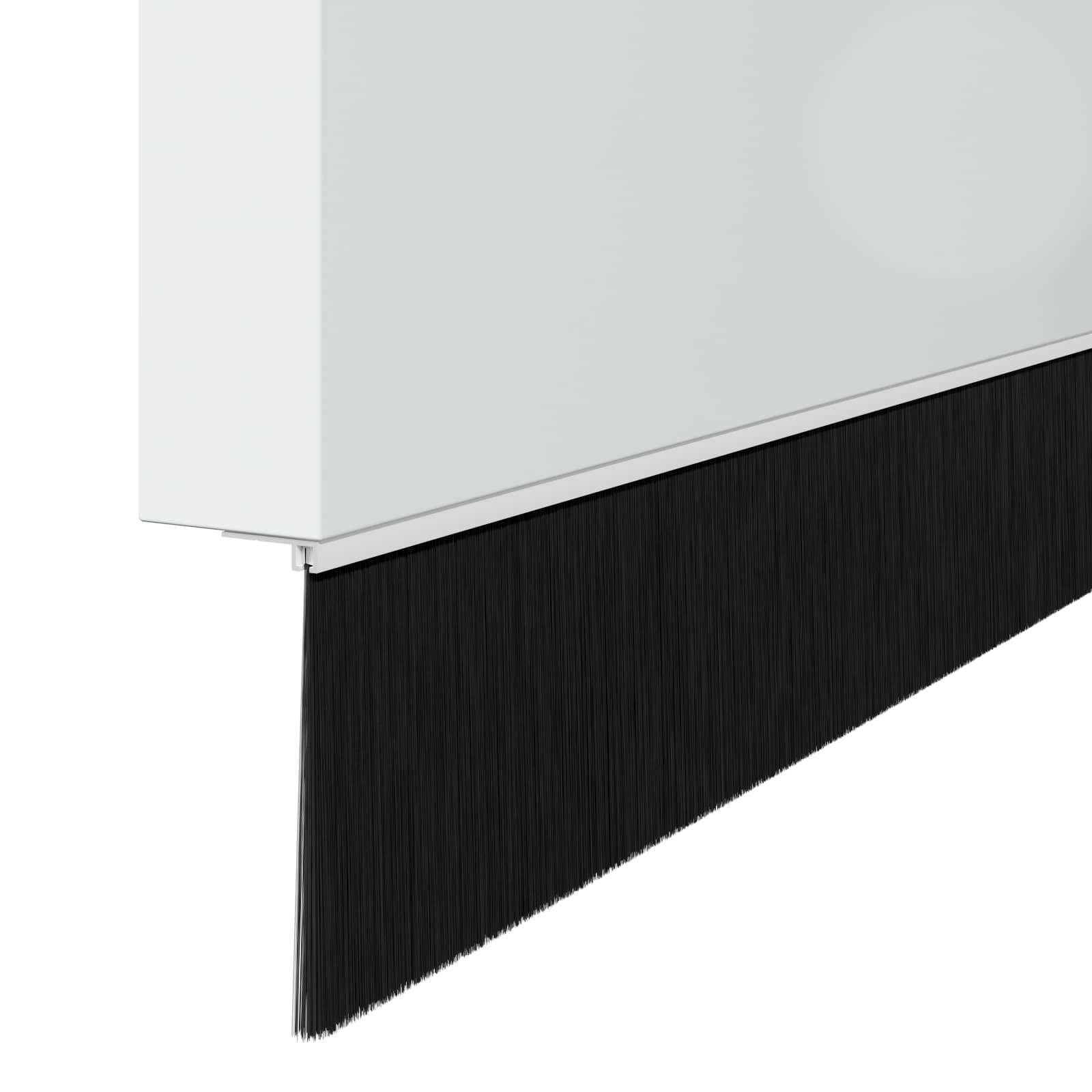 Držač četke za vrata 12 pcs Bijelo 100 cm Aluminijski legura