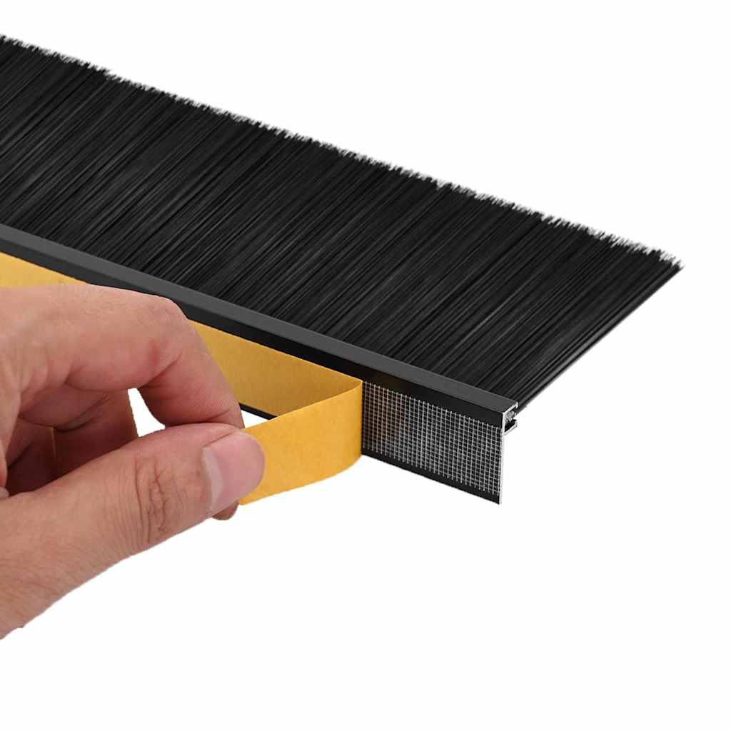 Samoljepljivi pečati za vrata 6 pcs Crna 100 cm