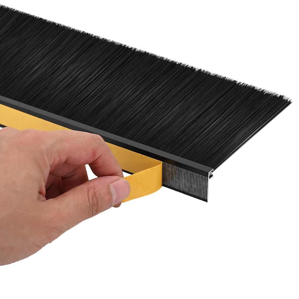 Samoljepljivi pečati za vrata 12 pcs Crna 100 cm