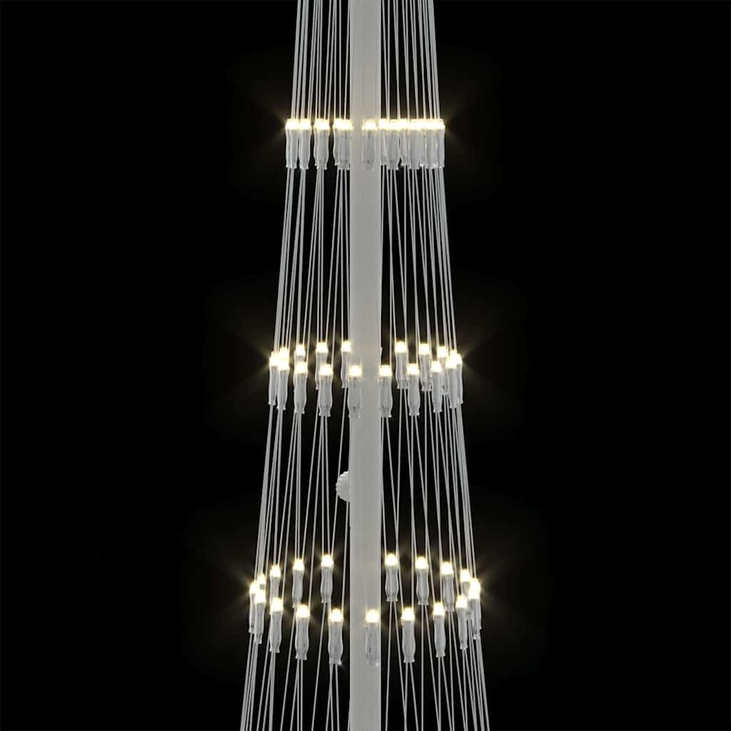 LED božićno drvce Topla bijela 51 x 51 x 190 cm Metal