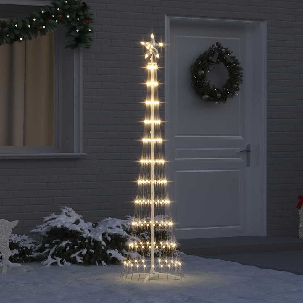 LED božićno drvce Topla bijela 51 x 51 x 190 cm Metal