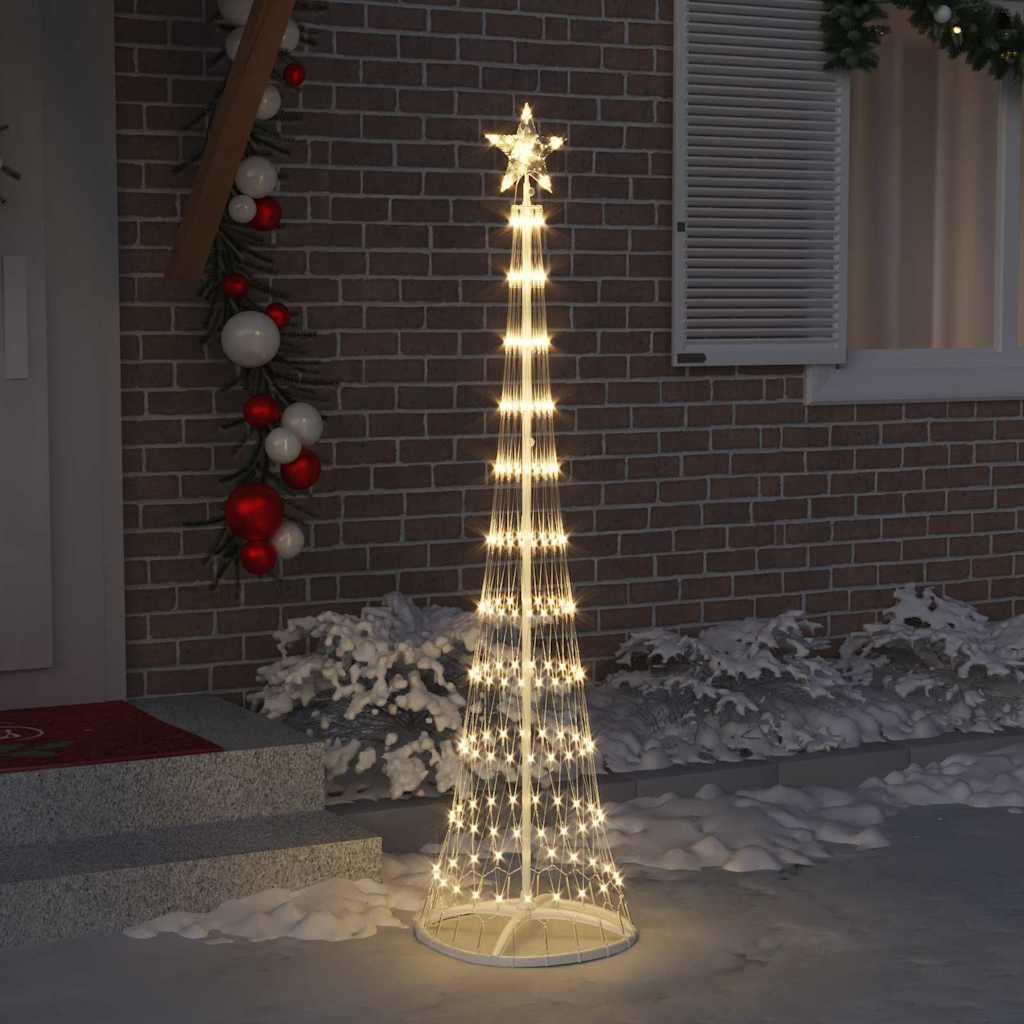 LED božićno drvce Topla bijela 51 x 51 x 190 cm Metal